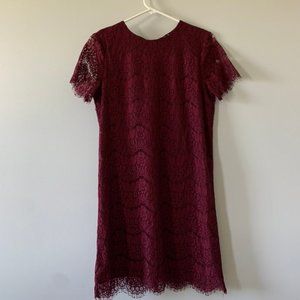 Maroon Lace Dress